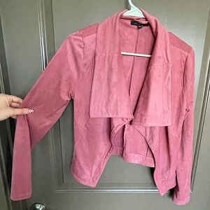 Pink Suede Jacket Size Small